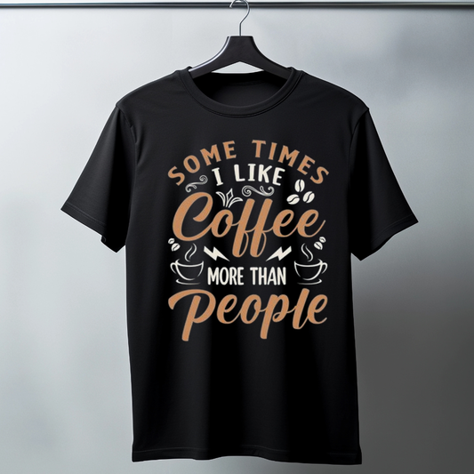 I Like Coffee Half Sleeve T-Shirt