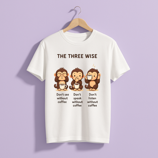 Coffee Monkeys Half Sleeve T-Shirt