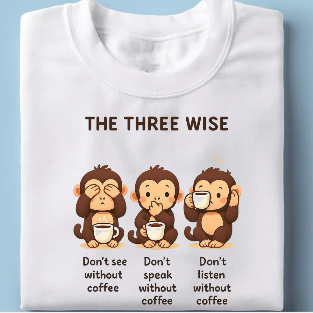 Coffee Monkeys Half Sleeve T-Shirt
