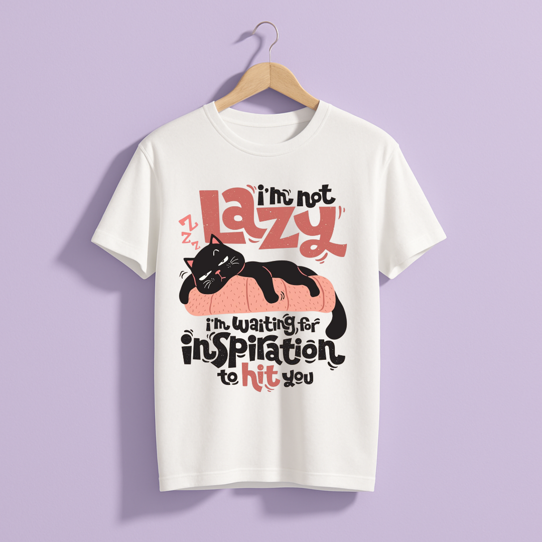 I'm Not Lazy Half Sleeve T-Shirt