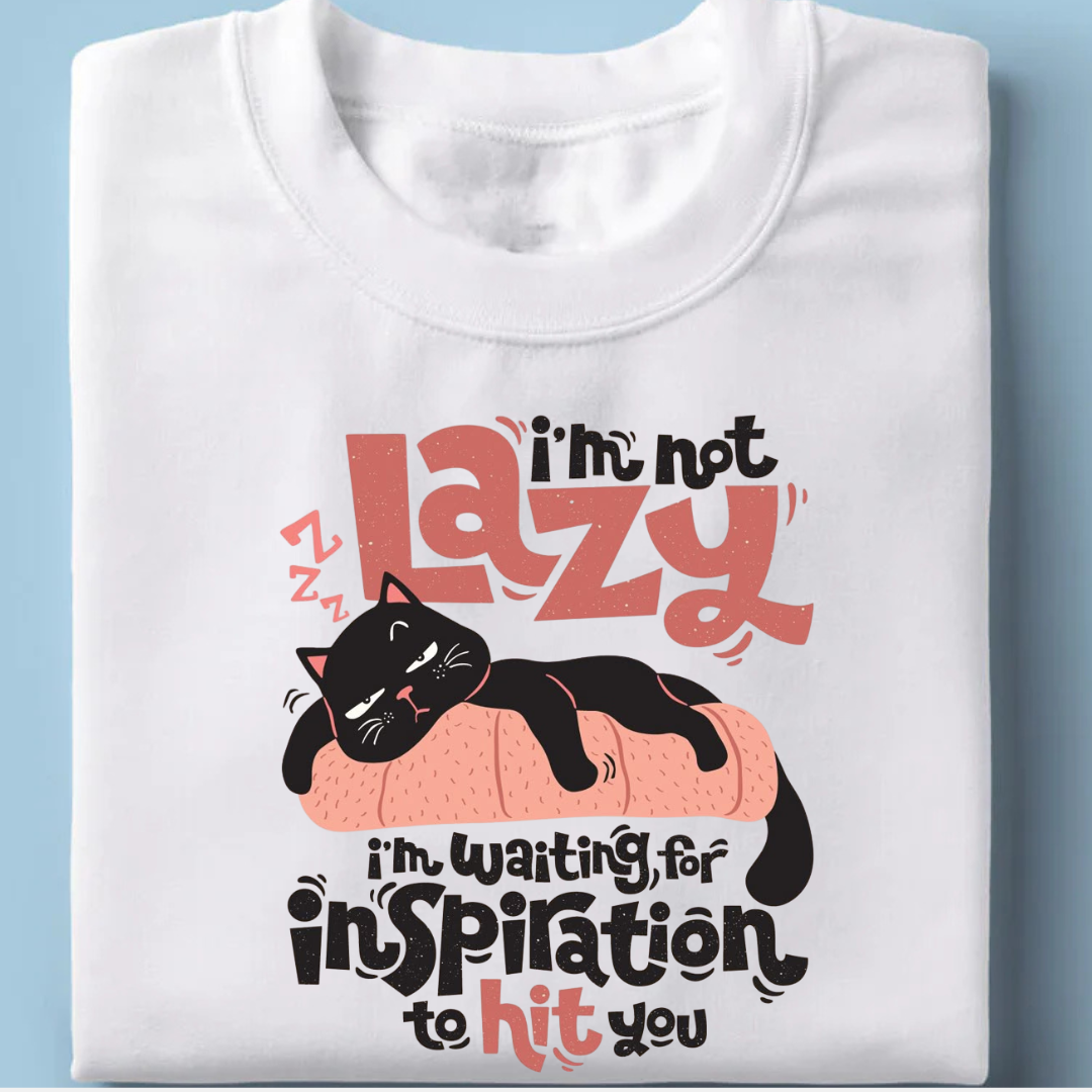 I'm Not Lazy Half Sleeve T-Shirt