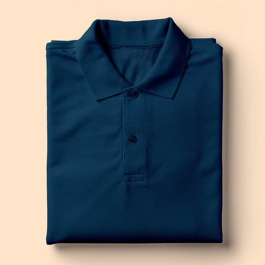 Polo T-Shirt: Petrol Blue Half Sleeve